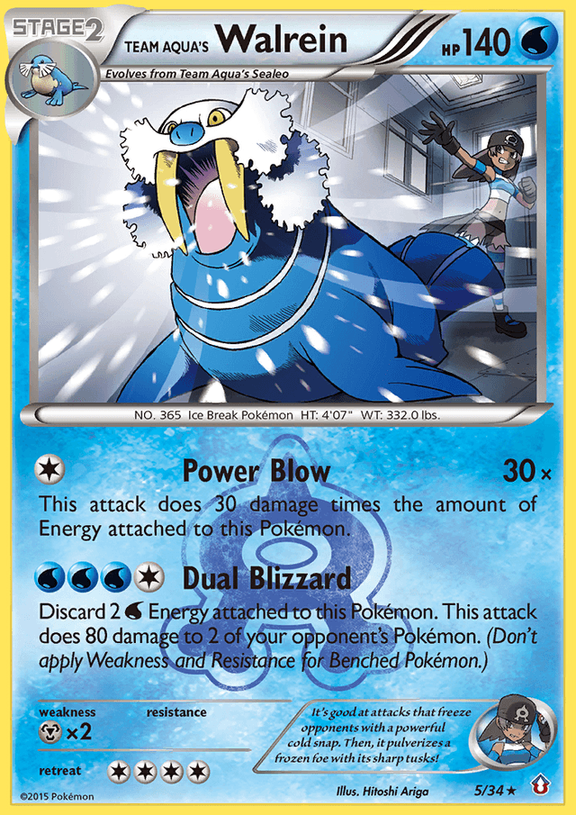 Team Aqua's Walrein — Double Crisis #5