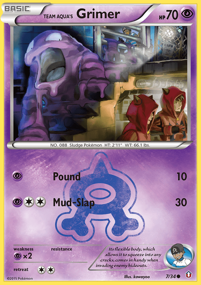 Team Aqua's Grimer — Double Crisis #7