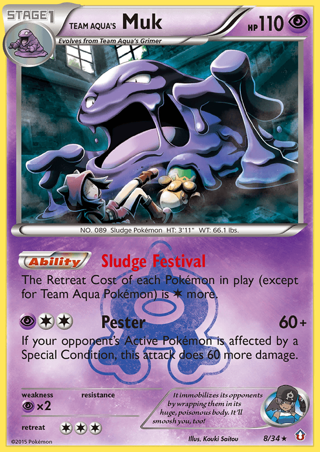 Team Aqua's Muk — Double Crisis #8