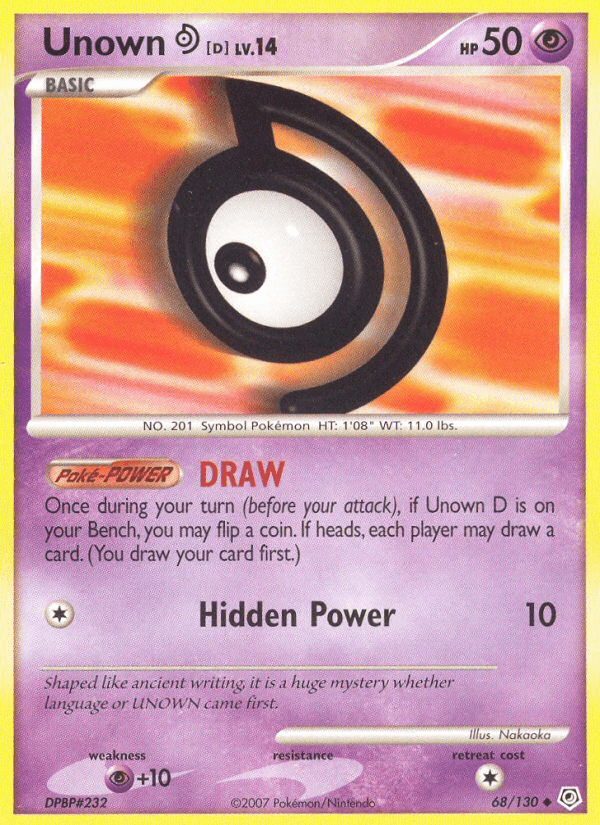 Unown [D] — Diamond & Pearl #68