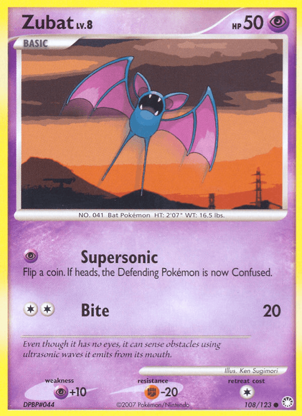 Zubat — Mysterious Treasures #108