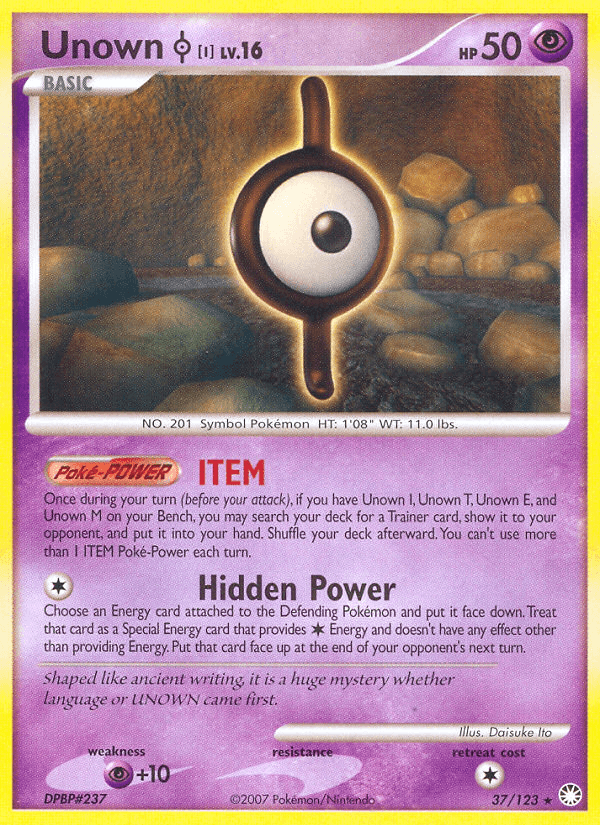 Unown [I] — Mysterious Treasures #37