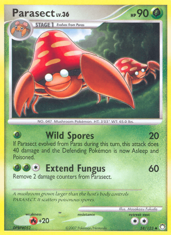 Parasect — Mysterious Treasures #58