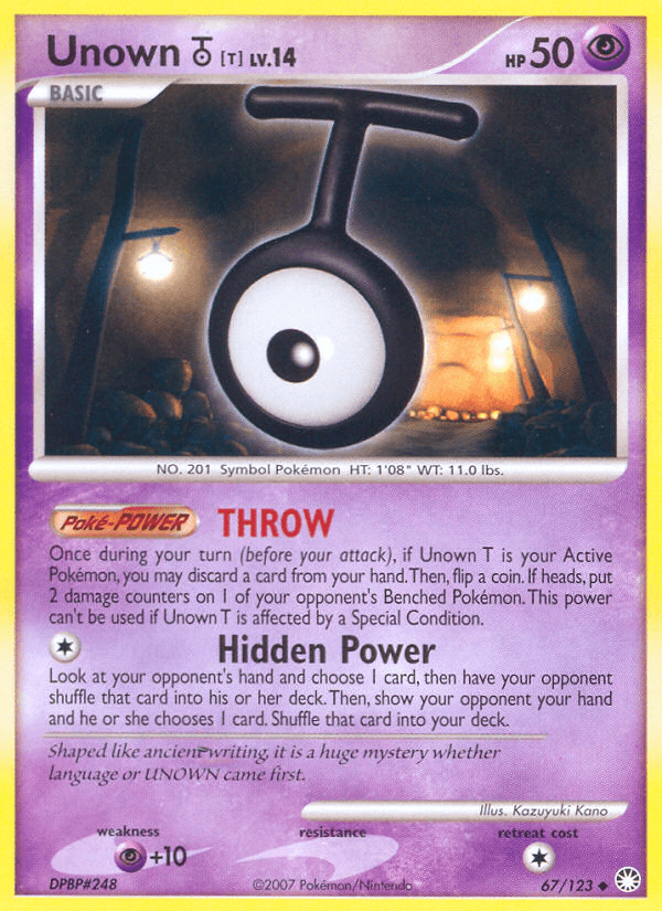 Unown [T] — Mysterious Treasures #67