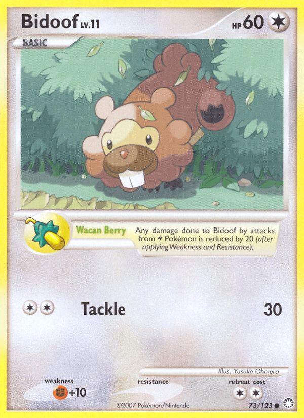 Bidoof — Mysterious Treasures #73