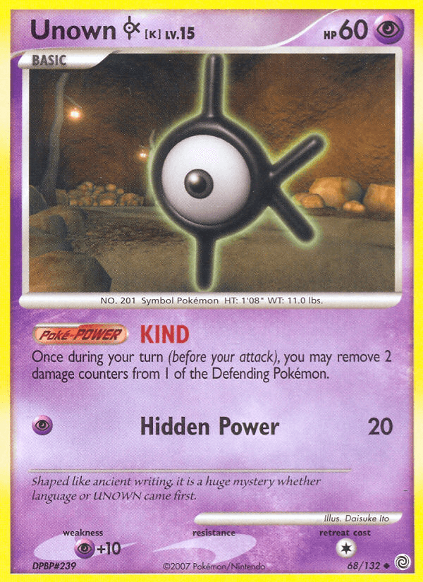 Unown [K] — Secret Wonders #68
