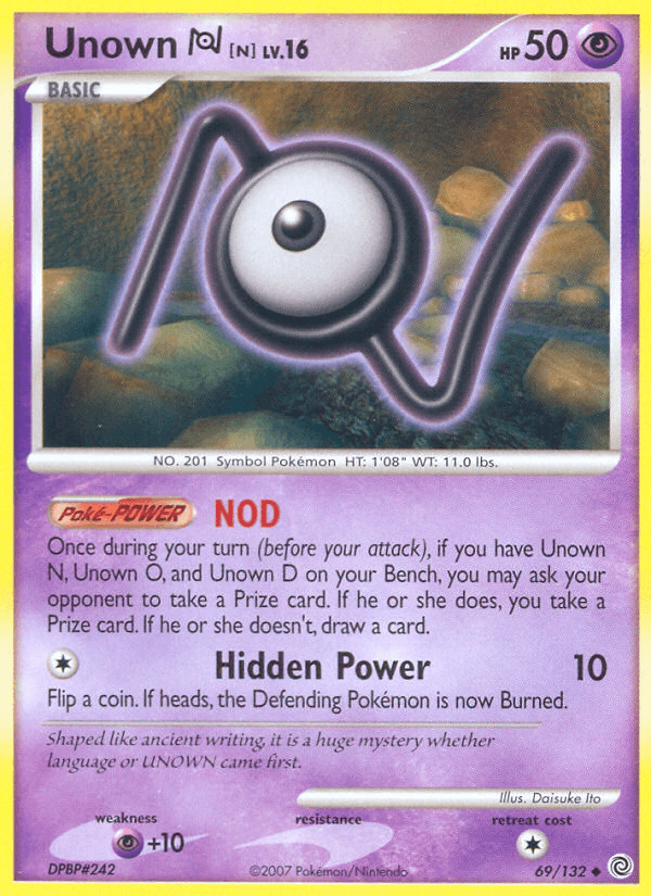 Unown [N] — Secret Wonders #69