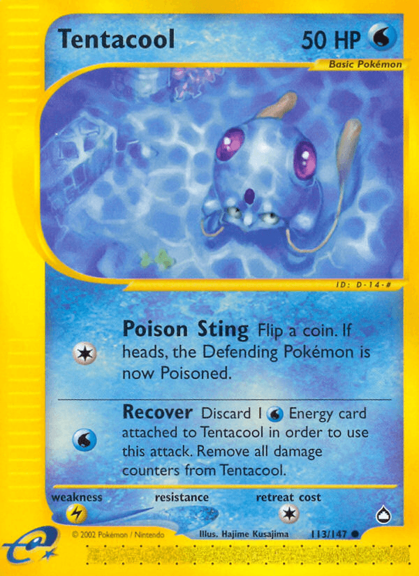 Tentacool — Aquapolis #113