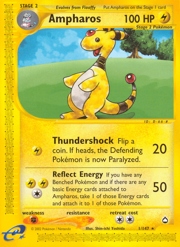 Ampharos — Aquapolis #1