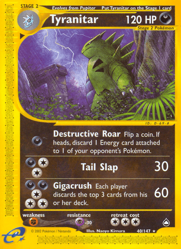 Tyranitar — Aquapolis #40