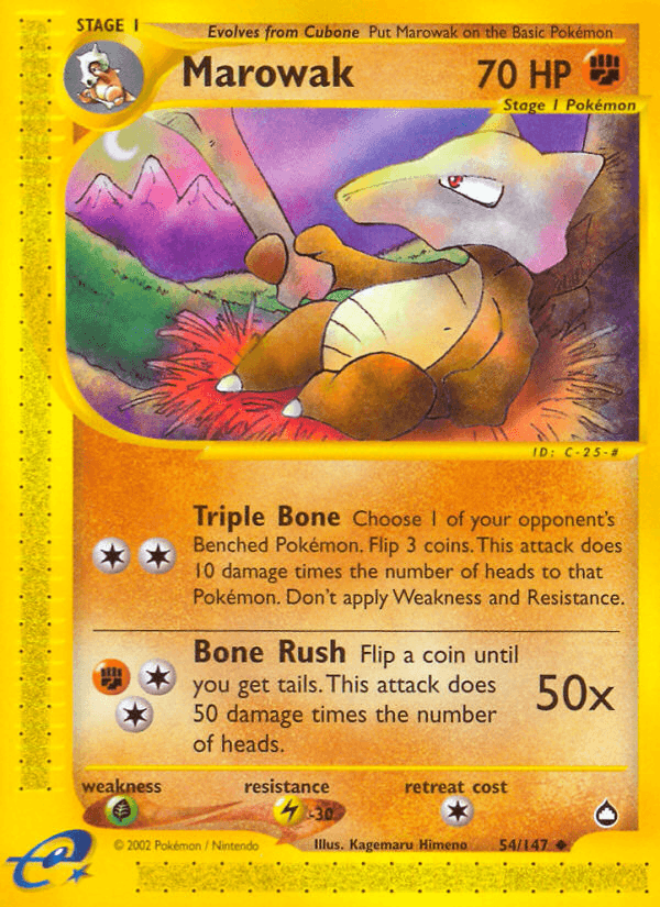 Marowak — Aquapolis #54