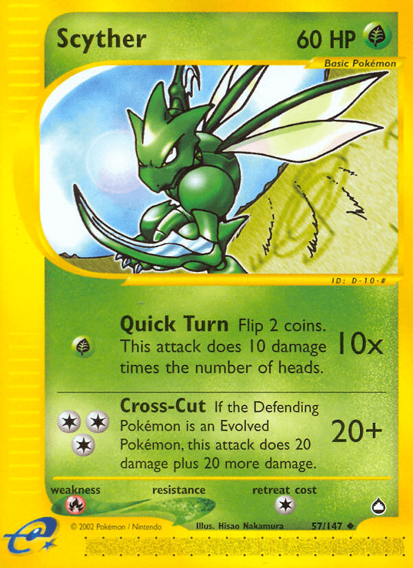Scyther — Aquapolis #57