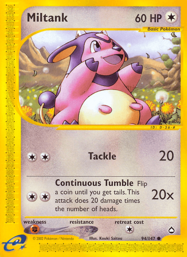 Miltank — Aquapolis #94