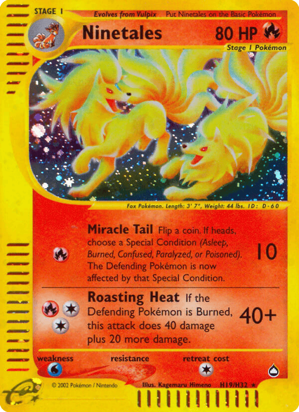 Ninetales — Aquapolis #H19