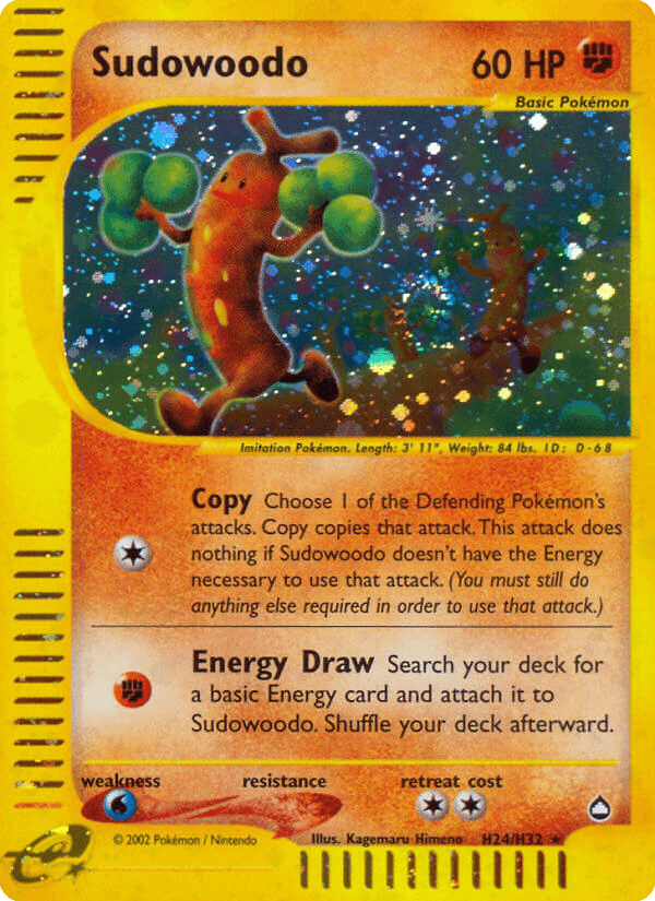 Sudowoodo — Aquapolis #H24