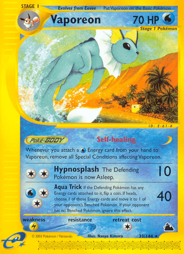 Vaporeon — Skyridge #33