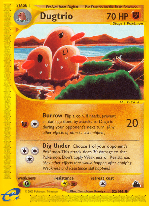 Dugtrio — Skyridge #52