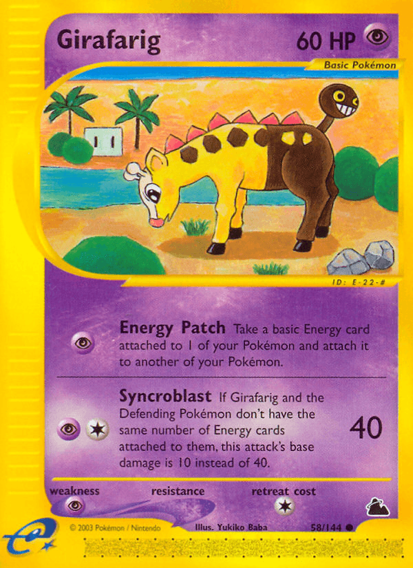 Girafarig — Skyridge #58