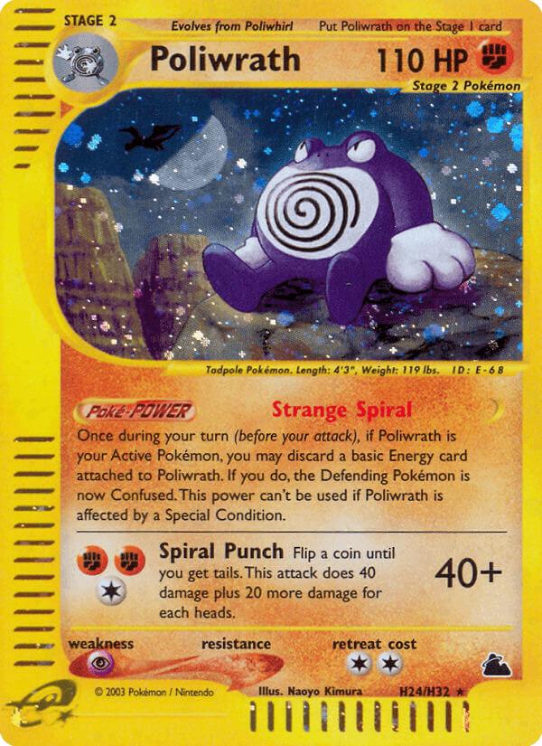 Poliwrath — Skyridge #H24