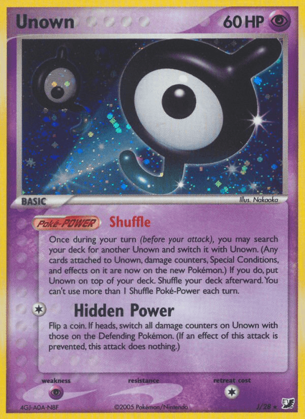Unown — Unseen Forces #J