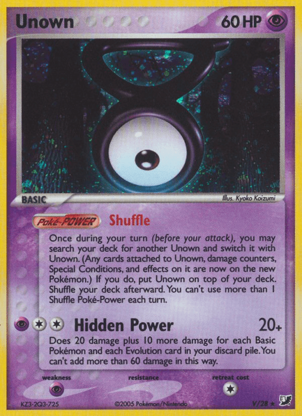 Unown — Unseen Forces #V