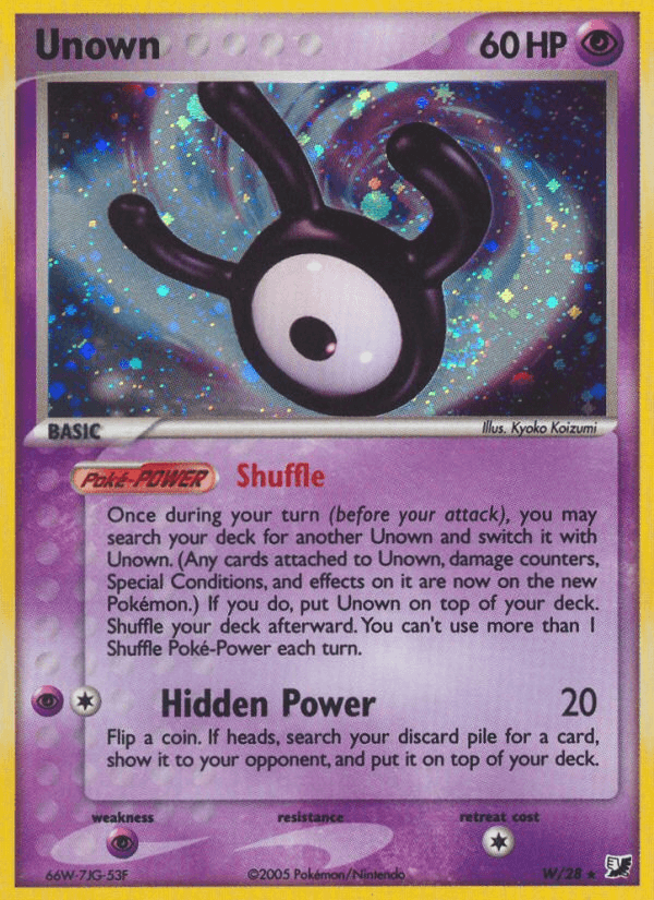 Unown — Unseen Forces #W