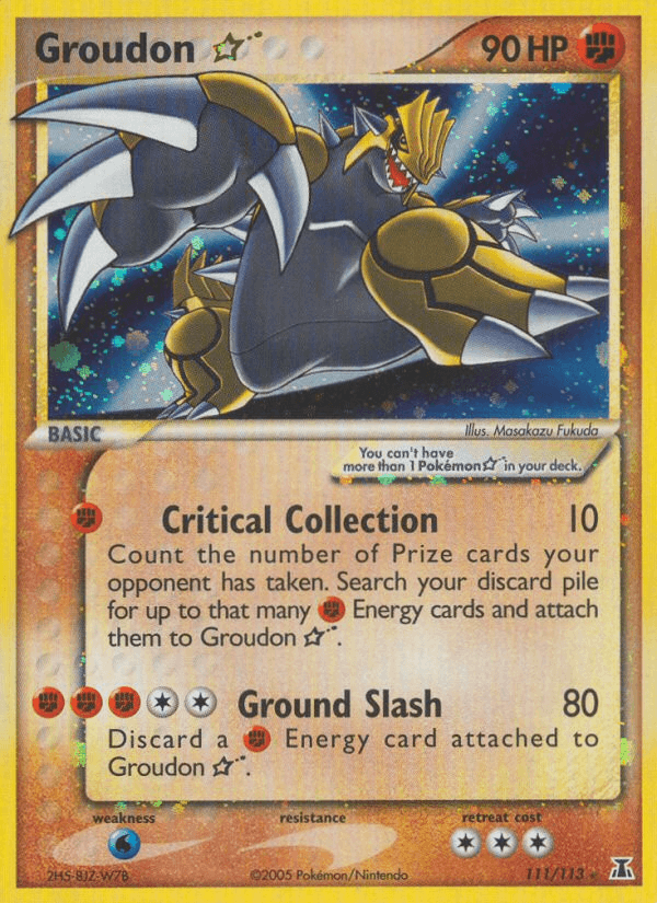 Groudon ★ — Delta Species #111