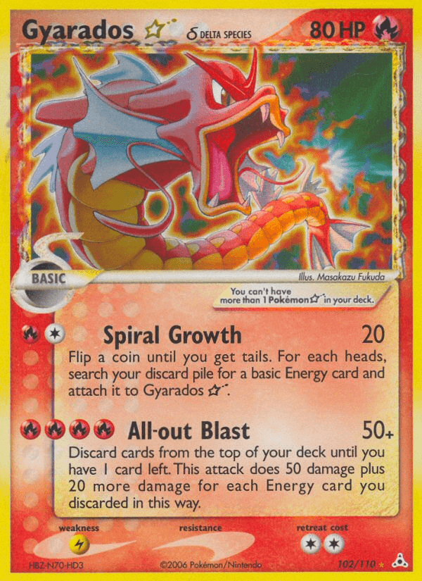 Gyarados ★ δ — Holon Phantoms #102