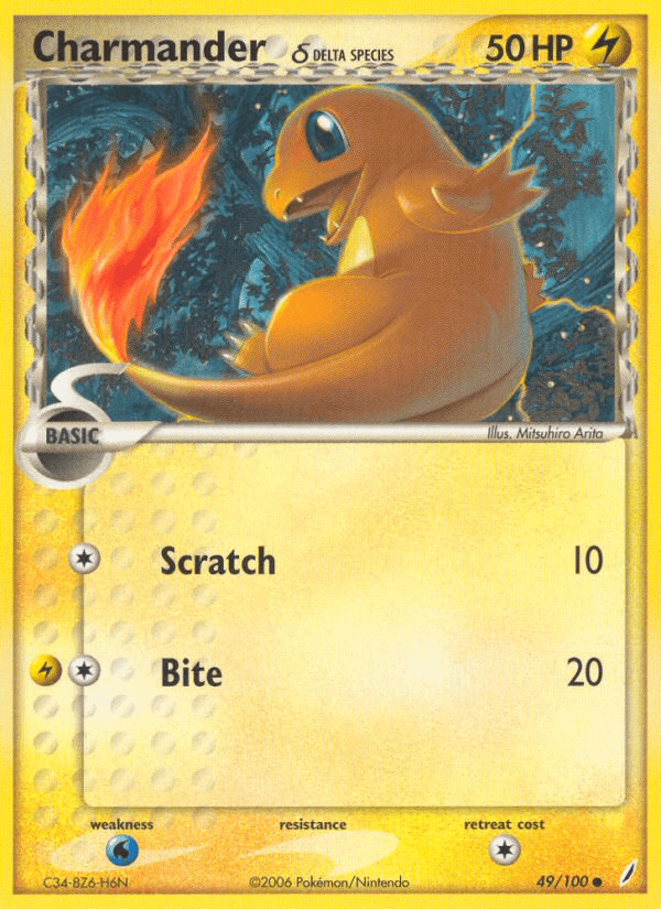 Charmander δ — Crystal Guardians #49
