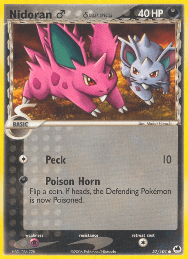 Nidoran ♂ δ — Dragon Frontiers #57