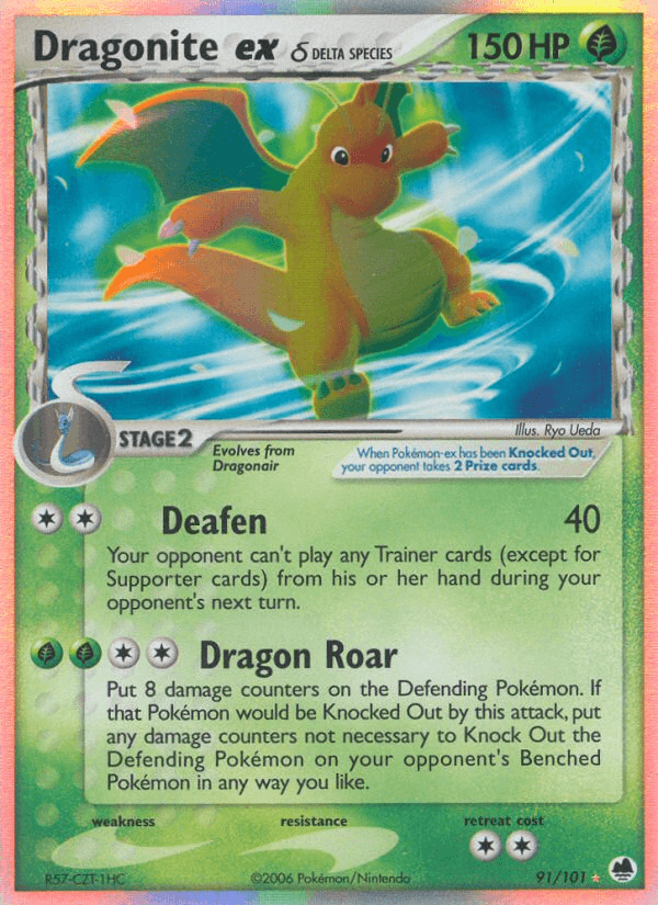 Dragonite ex δ — Dragon Frontiers #91