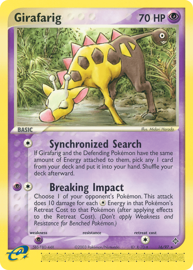 Girafarig — Dragon #16