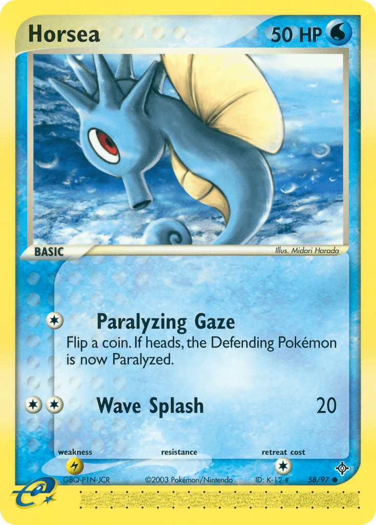 Horsea — Dragon #58