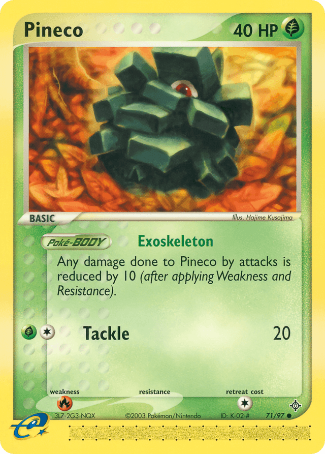 Pineco — Dragon #71