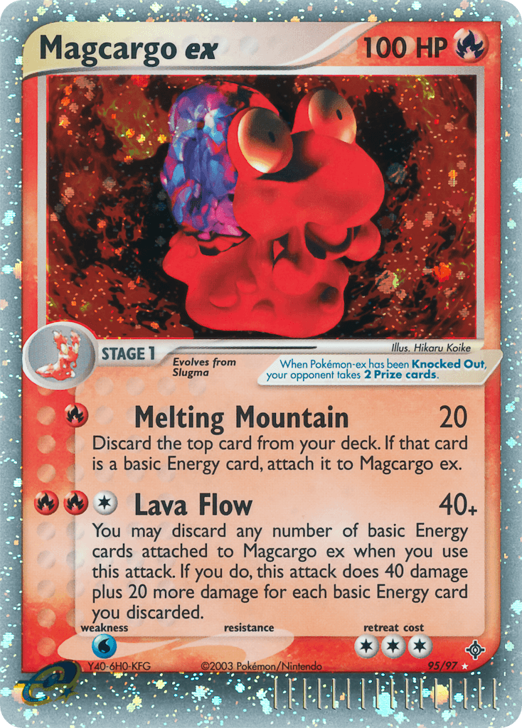 Magcargo ex — Dragon #95