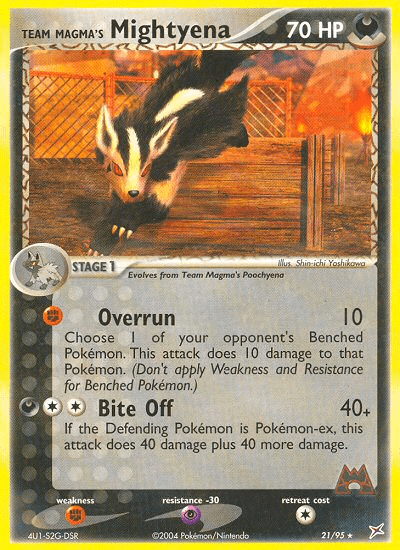 Team Magma's Mightyena — Team Magma vs Team Aqua #21