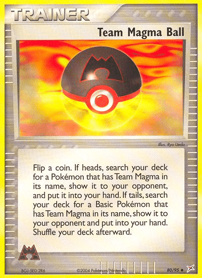 Team Magma Ball — Team Magma vs Team Aqua #80