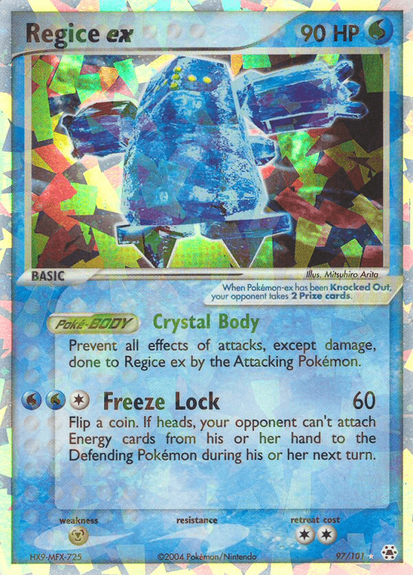Regice ex — Hidden Legends #97