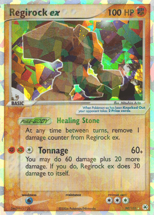 Regirock ex — Hidden Legends #98