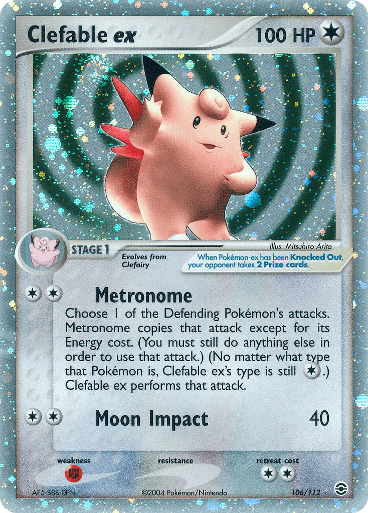 Clefable ex — FireRed & LeafGreen #106