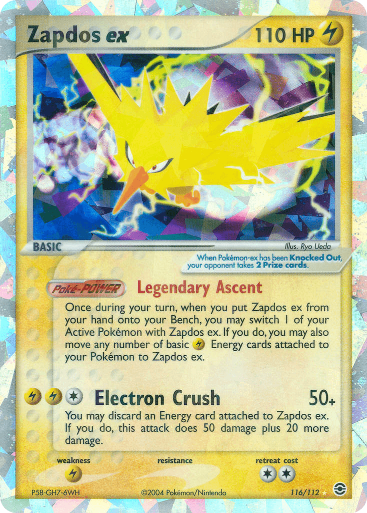 Zapdos ex — FireRed & LeafGreen #116