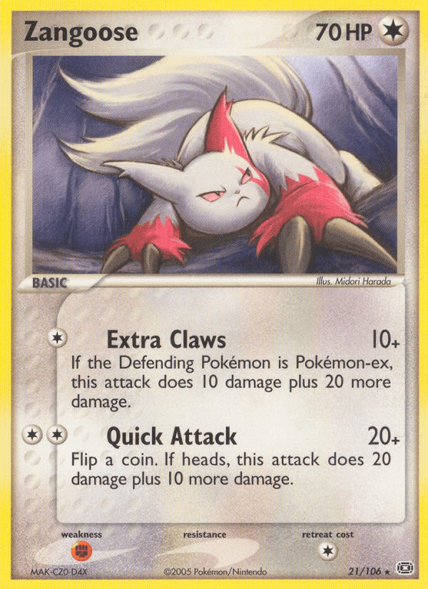 Zangoose — Emerald #21