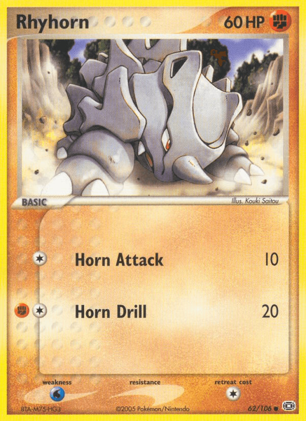 Rhyhorn — Emerald #62