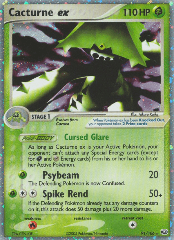 Cacturne ex — Emerald #91
