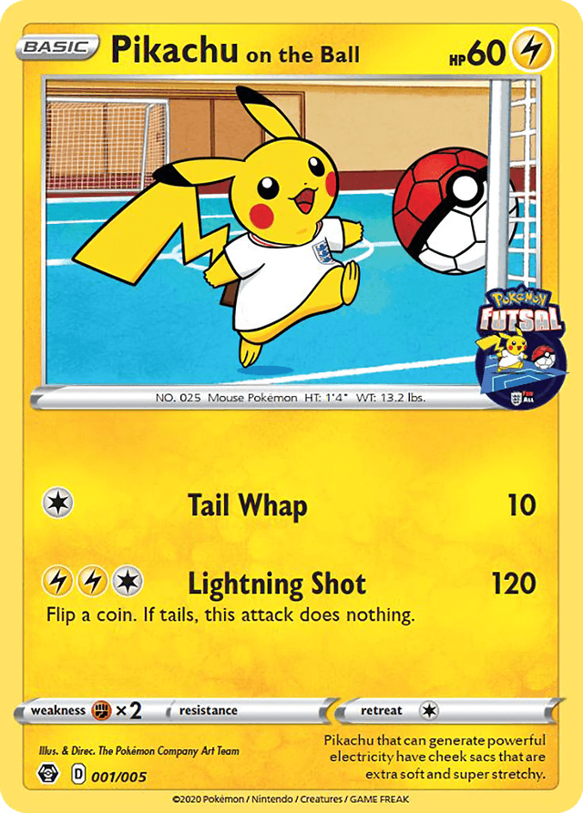 Pikachu on the Ball — Pokémon Futsal Collection #1