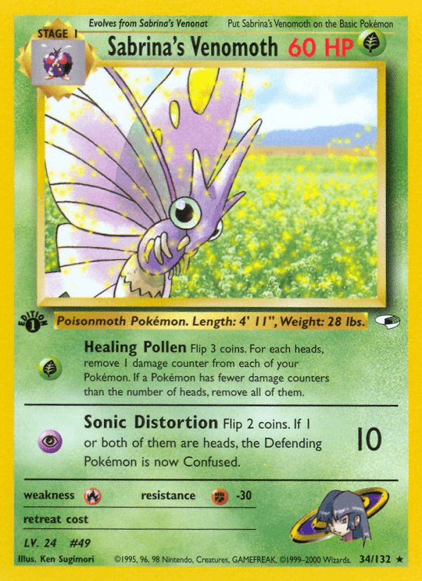 Sabrina's Venomoth — Gym Heroes #34