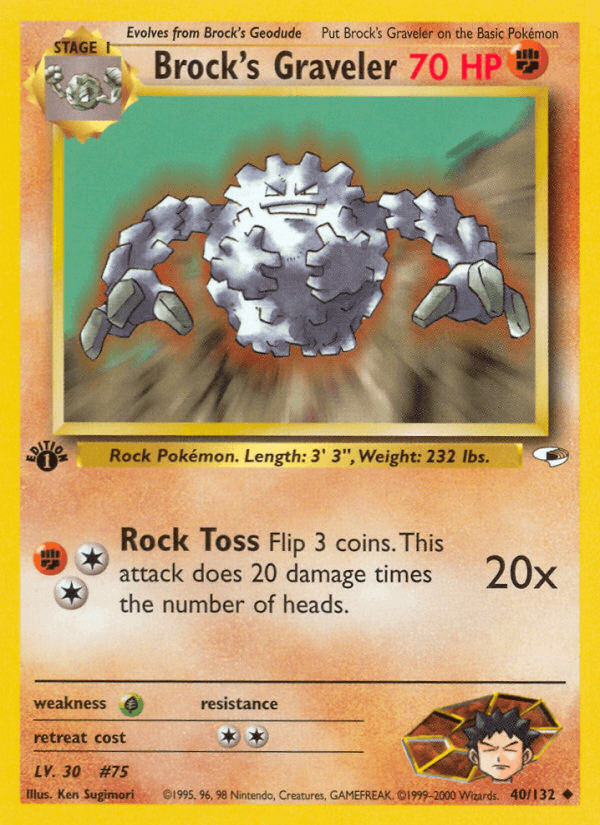Brock's Graveler — Gym Heroes #40