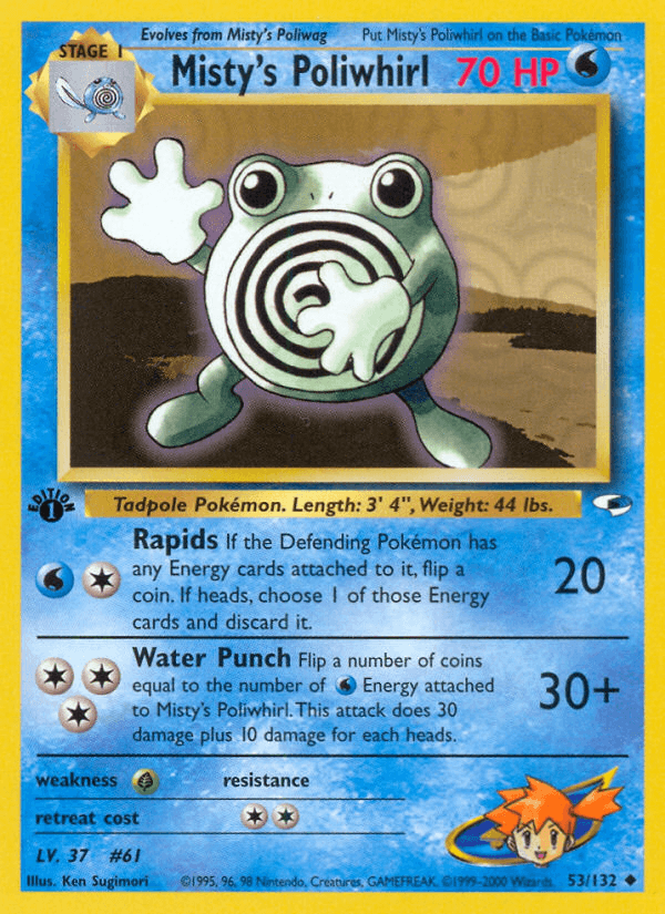 Misty's Poliwhirl — Gym Heroes #53