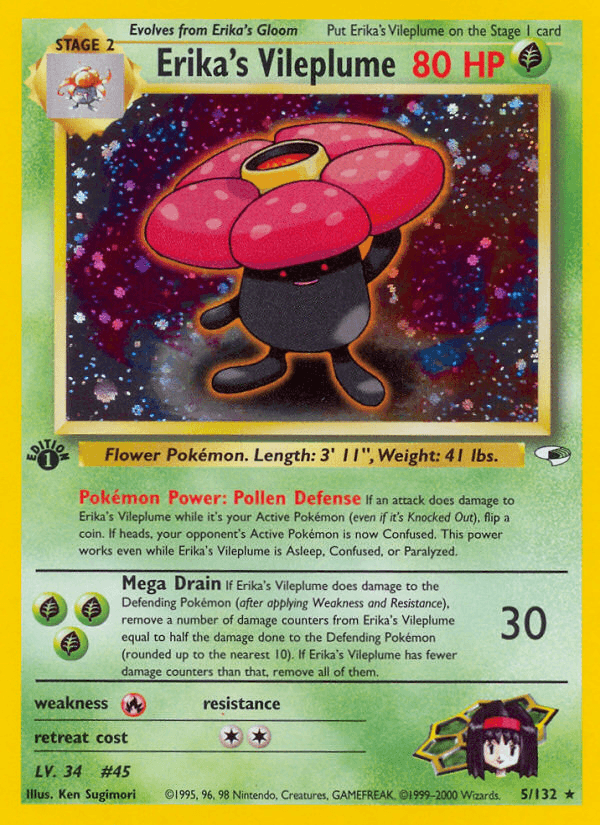 Erika's Vileplume — Gym Heroes #5