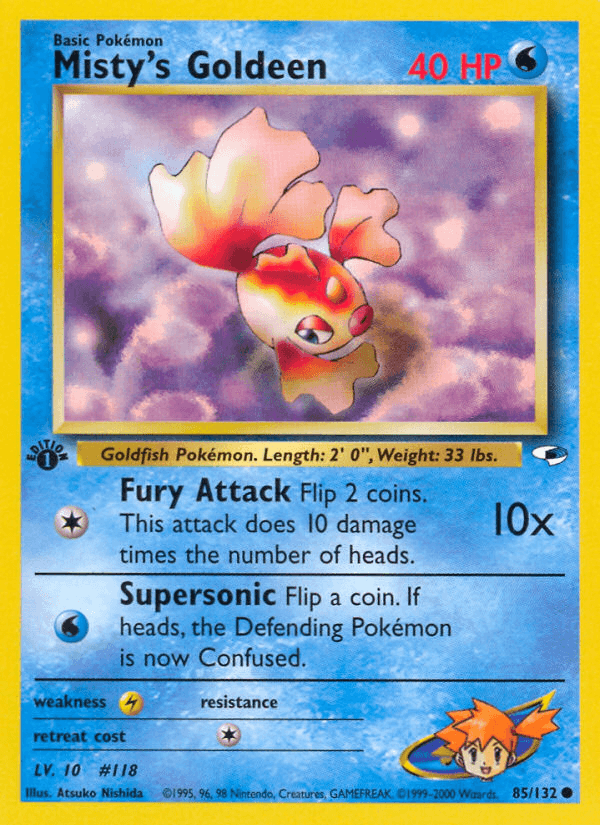 Misty's Goldeen — Gym Heroes #85